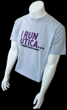 Puma Men's I Run Utica Boilermaker Gray Short Sleeve Shirt Size Large