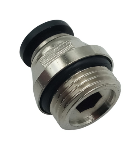 Lot of (10) Conek PC08-G03 8mm Tube Straight Stud Fitting 3/8" BSPT Thread PTC