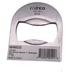 Winco CO-301 Stainless Steel Flat Bottle Opener Bartender 7-Inch, Pack of 2