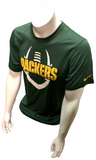 Nike Dri Fit Men's Green Bay Packers Green Shirt Short Sleeve NFL T-Shirt