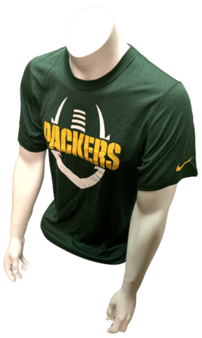 Nike Dri Fit Men's Green Bay Packers Green Shirt Short Sleeve NFL T-Shirt