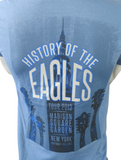 Gildan Men's History Of The Eagles Tour 2013 Madison Square Garden Blue Shirt S