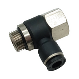 Lot of (5) Conek PHF06-G02 Female Swivel Elbow 6mm Tube G1/4 Thread Push Connect