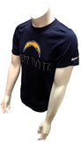 Nike Dri Fit Men's LA Chargers Just Do It Navy Short Sleeve Shirt NFL T-Shirt
