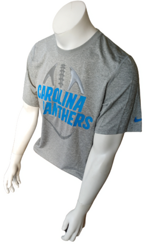 Nike NFL Team Apparel Men's Dri-Fit Carolina Panthers Gray Shirt Size Medium