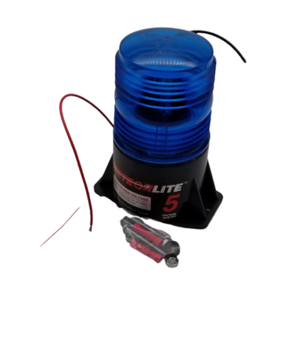 Meteor Light ML5 Blue Forklift Strobe Light 12-72 VDC