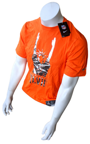 Nike Men's Super Bowl XLVIII Statue Of Liberty Field Goal Orange Football Shirt