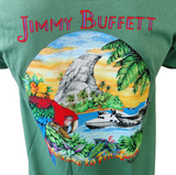 Anvil Men's Jimmy Buffett Welcome To Finland Tour 2011-12 Green Shirt Size M