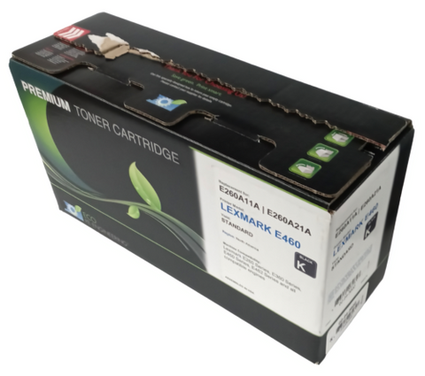 Lexmark E460 Standard Yield Black Toner Cartridge E260A11A For E260,360,460,462