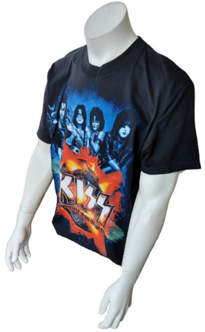 Alstyle Men's KISS The Hottest Show On Earth 2011 Tour Concert Black Shirt Large