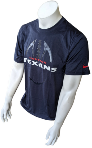 Nike Dri-Fit Men's NFL Houston Texans Football Navy Short Sleeve Shirt Size M