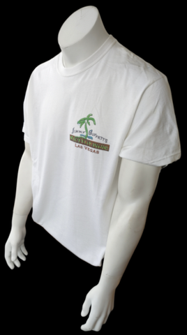 Margaritaville Men's Jimmy Buffett's Welcome To Las Vegas White Shirt Size Large