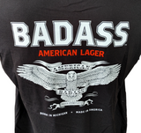 Hanes Men's Kid Rock God Bless Saturday Badass American Lager Shirt Size Large