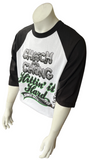 Alstyle Cheech And Chong Hittin' It Hard Since 1970 3/4 Sleeve Shirt Size Large