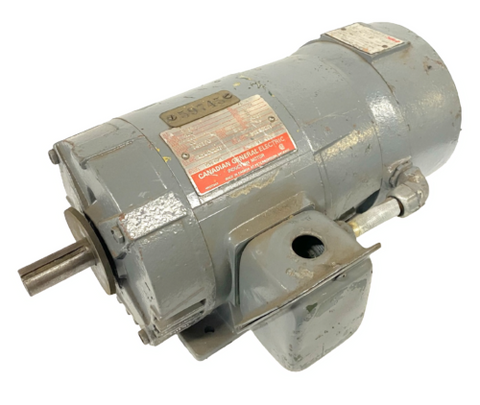 Canadian General Electric 1 HP Motor 460V 3 Ph w/ Stearns 1-055-031-E1 Brake