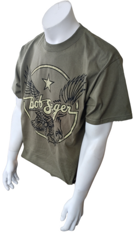 Alstyle Men's Bob Seger & The Silver Bullet Band 2011-2012 Green Shirt Size L
