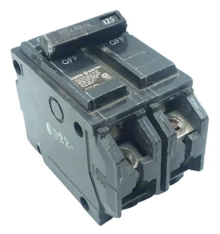 General Electric THQL21125 2 Pole Circuit Breaker 125A 120/240VAC 1 PH Plug In