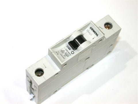 SIEMENS 40 AMP 1P CIRCUIT BREAKER DIN MT 5SX21 C40