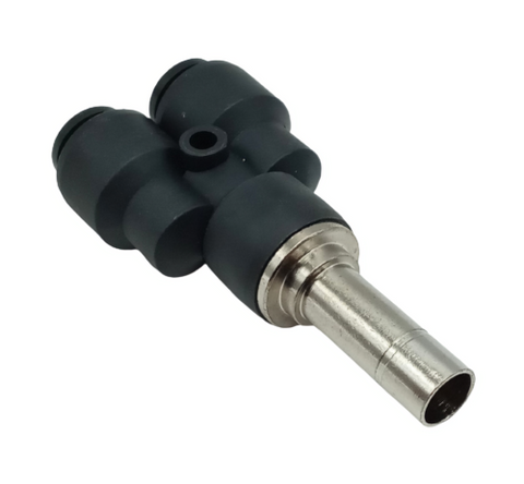 Lot of (2) Conek PWJ3/8-5/16 Reducing Y 3/8-5/16" Tube Push To Connect Fitting