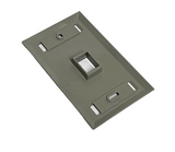 Hubbell FPL11G 1-Port Gray Premise Wiring Plate