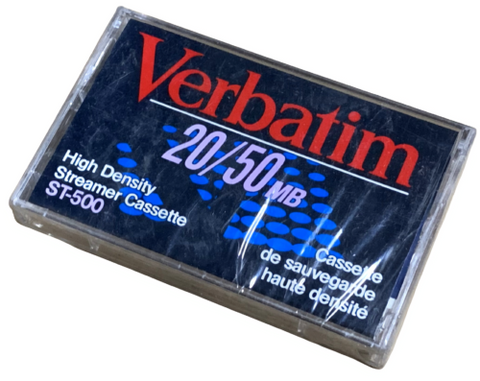 Verbatim DataLife ST-500 20/50 MB High Density Streamer Cassette