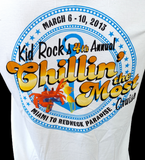 Gildan Men's Kid Rock 4th Annual Chillin The Most Cruise White Shirt Size Large