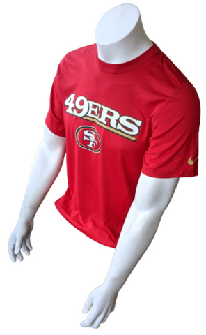 Nike Dri-Fit Men's San Francisco 49ers NFL Red Short Sleeve Shirt Size Small