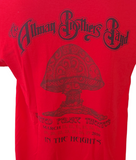 Anvil Men's The Allman Brothers Band NYC 2010 Red Short Sleeve Shirt Size Large