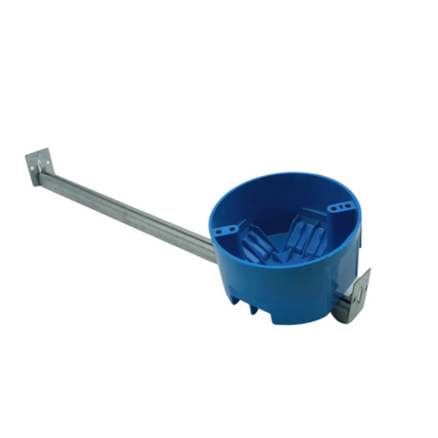 Lot of (2) Carlon B620K 4" Round Ceiling Fan Box W/ Bar Hanger 2-1/4" Depth