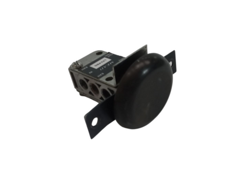 Mead LTV-PBG Air Piloted Control Valve W/ Button Guard 5 Port 1/8 NPTF