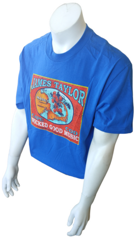 Alstyle Men's James Taylor Cape Cod Wicked Good Music Blue Shirt Size Large