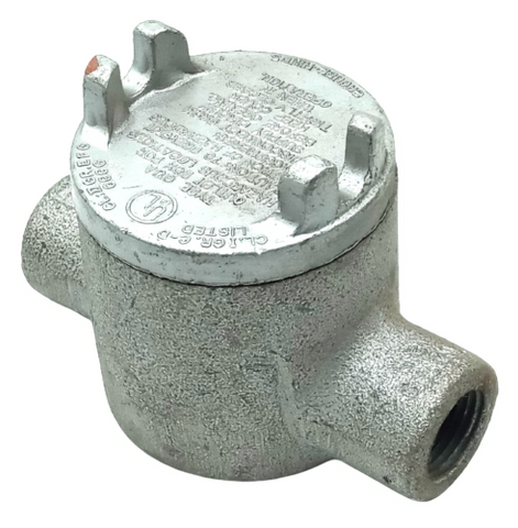Crouse-Hinds GUAC14 Explosion Proof RMC Conduit Outlet Box W/ Cover 1/2" HUB