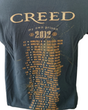 Gildan Men's Creed My Own Prison Tour 2012 Black Short Sleeve Shirt Size Large