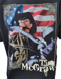 Anvil Men's Tim McGraw Southern Voice Black Short Sleeve Shirt Size XL