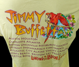 Gildan Men's Jimmy Buffet Lounging At The Lagoon 2012-2013 Yellow Shirt Size L