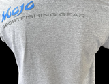 Mojo Sportfishing Gear Men's Gray Short Sleeve Pocket Shirt Size Large