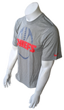 Nike Dri Fit Men's Kansas City Chiefs Gray Short Sleeve Shirt Size Small