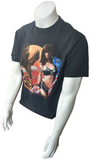 Harley Davidson Motorcycle Men's Woman And Eagle Graphic Black Shirt Size Medium
