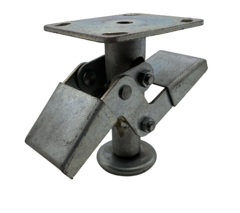 Faultless 6" Cart Truck Floor Lock 4" x 5" Top Plate (5 Available)