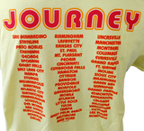 Anvil Men's Journey Tour Concert Yellow Short Sleeve Shirt Size Large