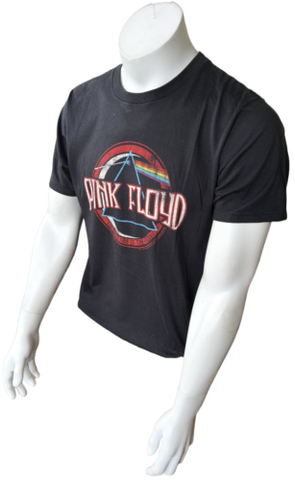 Anvil Men's Pink Floyd The Dark Side Of The Moon Black Short Sleeve Shirt Size M