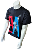 Anvil Men's Bryan Adams Graphic Black Short Sleeve Shirt Size Medium