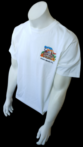 Anvil Men's Ron Jon Surf Shop Spring Break 2011 Cocoa Beach White Shirt Size L