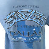 Gildan Men's History Of The Eagles Tour 2013 Dallas Blue Short Sleeve Shirt L