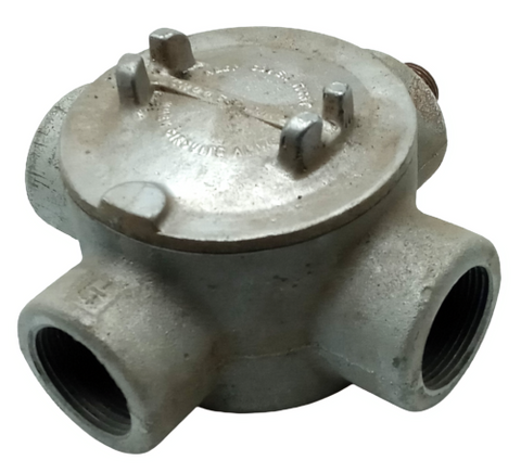 Crouse-Hinds GUAX47 Explosion Proof RMC Conduit Outlet Box W/ Cover 1 1/4" HUB
