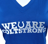 Nike Women's Dri-Fit Indianapolis Colts We Are Colts Strong Blue Shirt Size XS