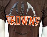 Nike NFL Team Apparel Men's Dri-Fit Cleveland Browns Brown Shirt Size Small