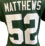 Nike Women's Green Bay Packers Clay Mathews #52 Green Slim Fit Shirt Size Large