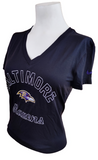 Nike Dri-Fit Women's Baltimore Ravens NFL Football Black Slim Fit Shirt