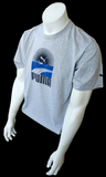 Puma Men's Graphic Gray Short Sleeve Shirt Size Large